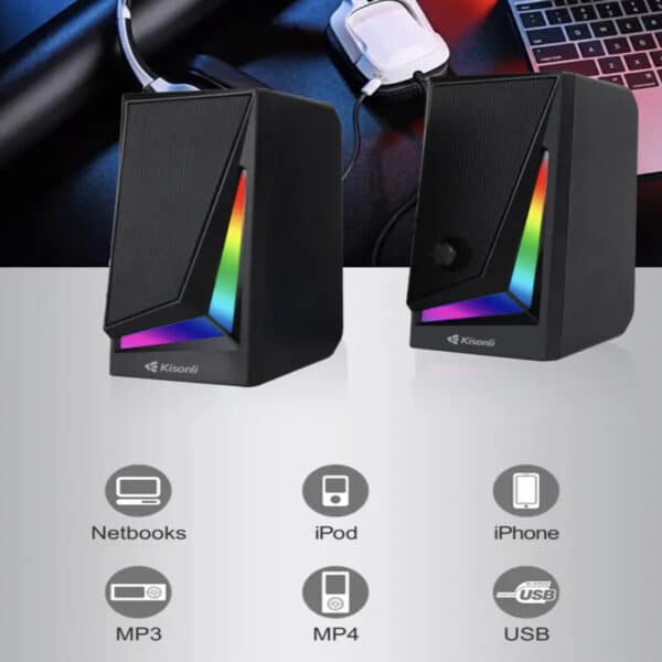اسپیکر دسکتاپ کیسونلی مدل X_1_RGB - Image 3