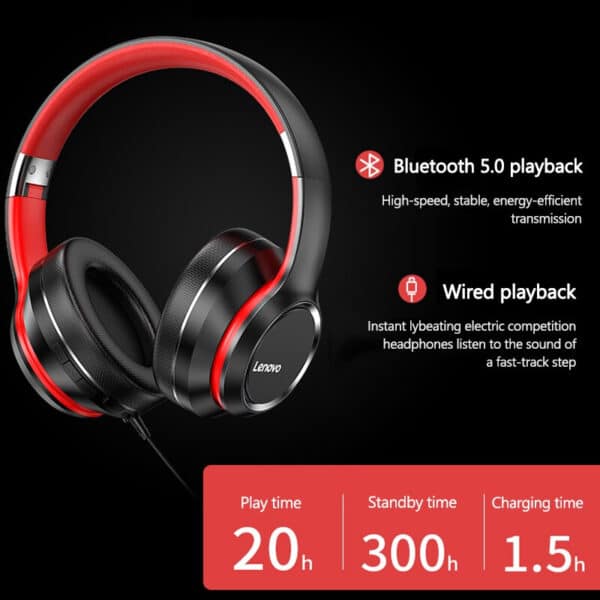 هدفون بی سیم لنوو مدل HD200 - Image 3