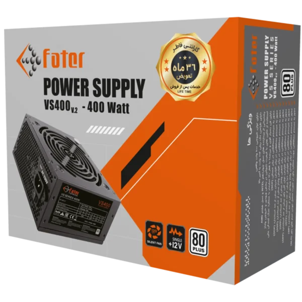 پاور کامپیوتر 400 وات فاطر مدل Fater VS400 V2 80Plus - Image 6