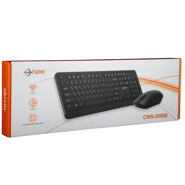 ماوس و کیبورد بی سیم فاطر مدل Fater CWN-5000B - Image 10