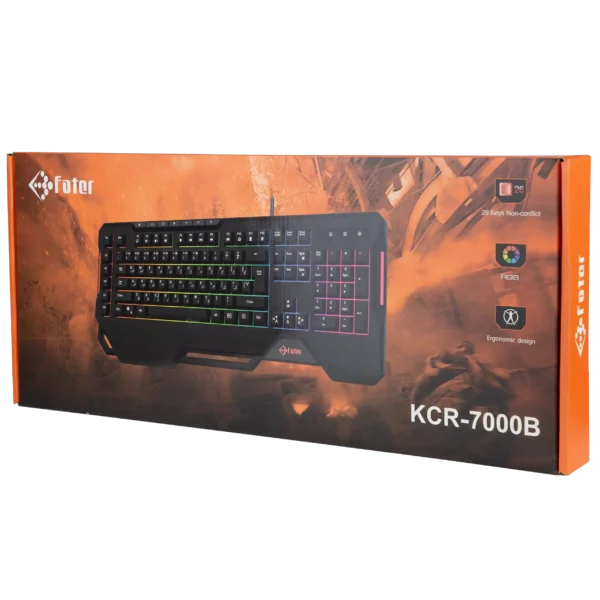 کیبورد گیمینگ فاطر مدل Fater KCR-7000B - Image 6