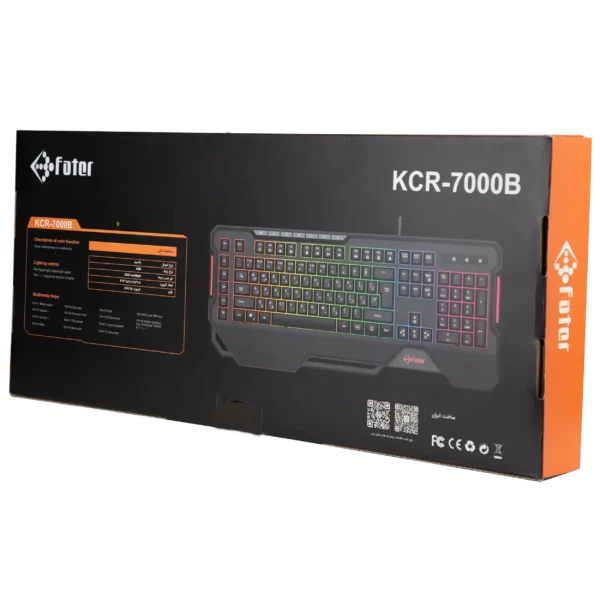 کیبورد گیمینگ فاطر مدل Fater KCR-7000B - Image 8
