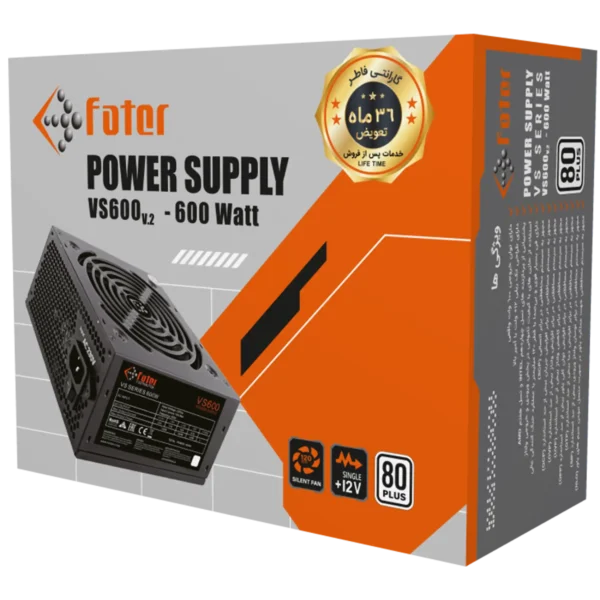پاور کامپیوتر 600 وات فاطر مدل Fater VS600 V2 80Plus - Image 6