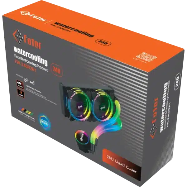 خنک کننده مایع پردازنده فاطر مدل Fater FW-240R2B1 Black - Image 6