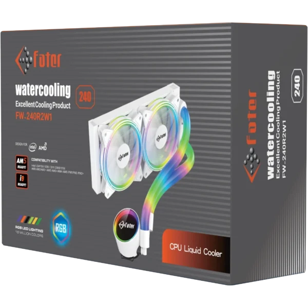 خنک کننده مایع پردازنده فاطر مدل Fater FW-240R2W1 White - Image 3