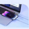 کابل شارژ Type-C به لایتنینگ بیسوس مدل Pudding CB000053 طول 1.2 متر توان 20 وات - Image 3