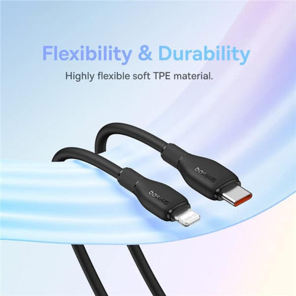 کابل شارژ Type-C به لایتنینگ بیسوس مدل Pudding CB000053 طول 1.2 متر توان 20 وات - Image 4