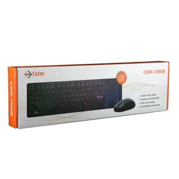 ماوس و کیبورد بی سیم فاطر مدل Fater CWR-7000B