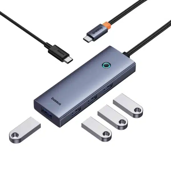 هاب 5 پورت USB-C بیسوس مدل UltraJoy Series BS-OH149 - Image 2