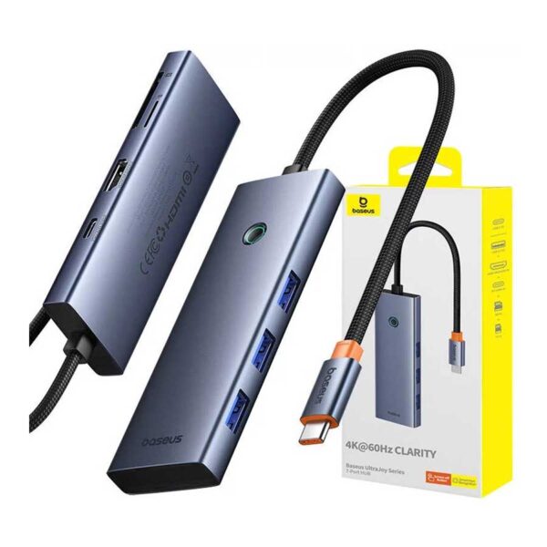 هاب USB-C هفت پورت بیسوس مدل UltraJoy B00052803811-00 - Image 4