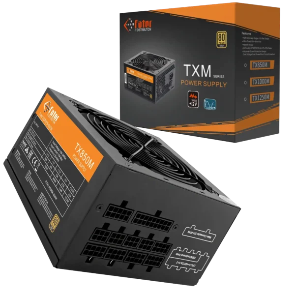 پاور کامپیوتر 850 وات ماژولار فاطر مدل Fater TX850M 80+ Gold