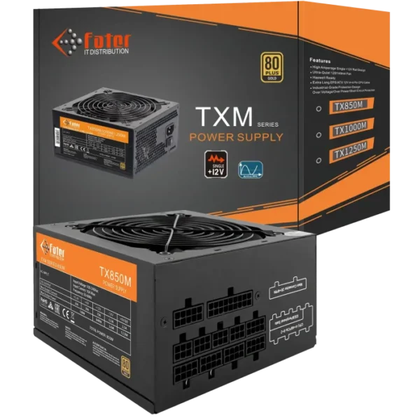 پاور کامپیوتر 850 وات ماژولار فاطر مدل Fater TX850M 80+ Gold