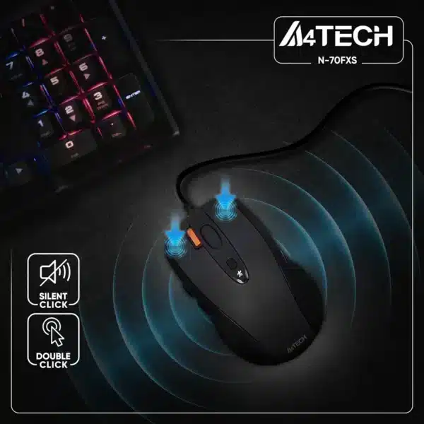 ماوس با سیم ای فورتک مدل A4TECH N-70FXS - Image 5