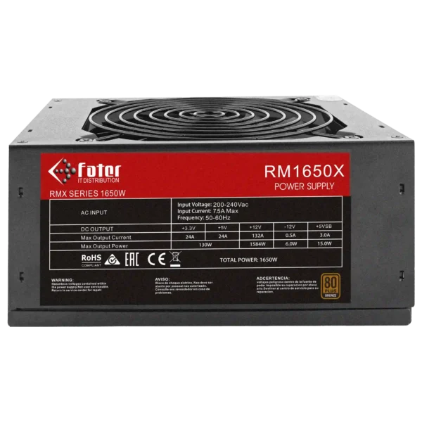 پاور کامپیوتر 1650 وات فاطر مدل Fater RM1650X 80+ Bronze - Image 10