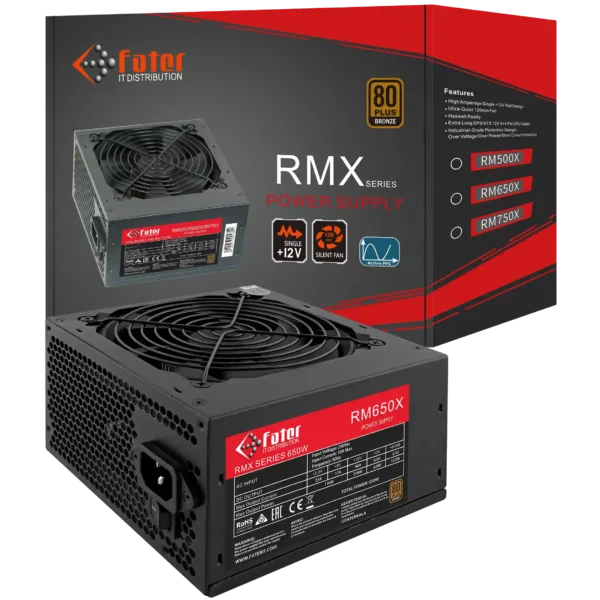 پاور کامپیوتر 650 وات فاطر مدل Fater RM650X 80+ Bronze - Image 5
