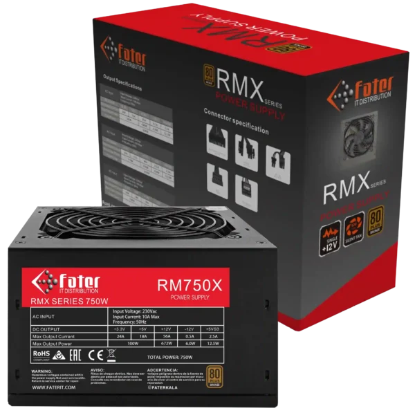 پاور کامپیوتر 750 وات فاطر مدل Fater RM750X 80+ Bronze - Image 10