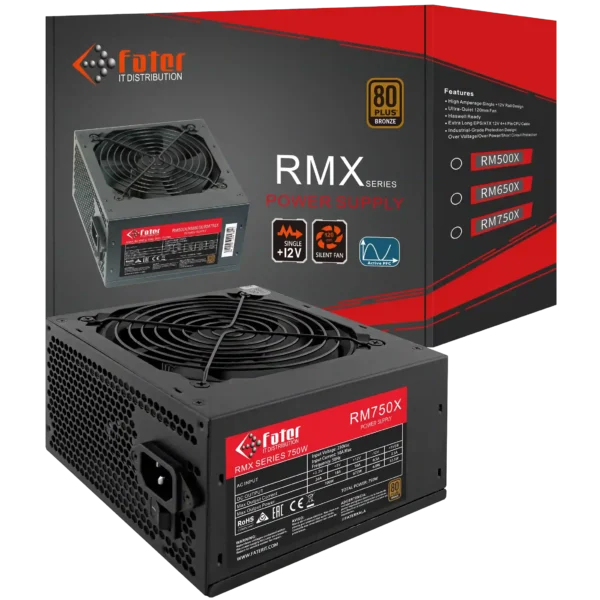 پاور کامپیوتر 750 وات فاطر مدل Fater RM750X 80+ Bronze - Image 11