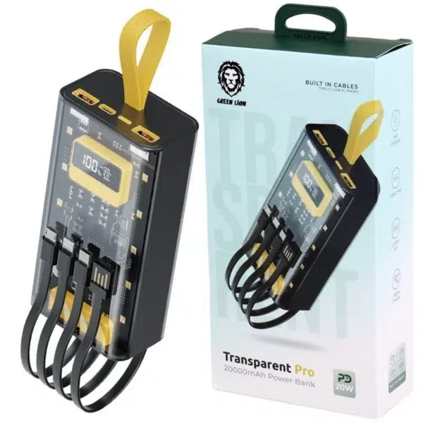 پاوربانک گرین لاین مدل Transparent Pro 20000mAh - Image 2