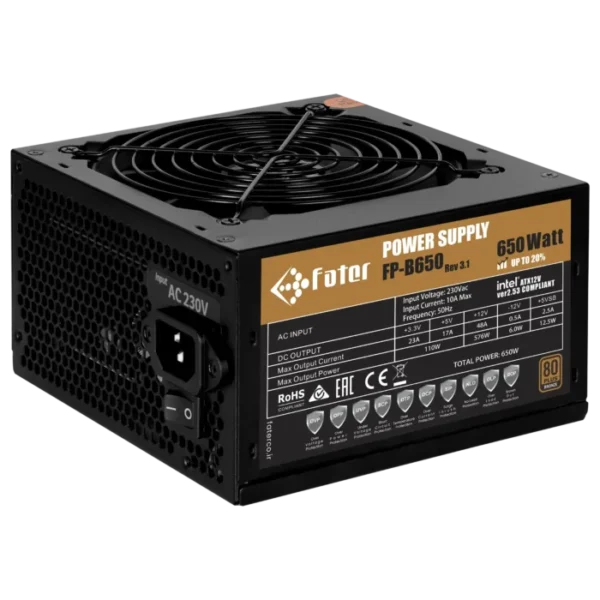 پاور کامپیوتر 650 وات فاطر مدل FP-B650 80+ Bronze