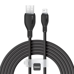کابل شارژ USB به لایتنینگ بیسوس مدل CB000052 توان 12 وات 2.4 آمپر