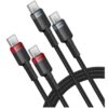 کابل شارژ دوعددی USB C بیسوس مدل Cafule PD 100W Fast Charging - Image 3