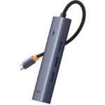 هاب 4 پورت USB-C بیسوس مدل UltraJoy Series Gigabit Network BS-OH109