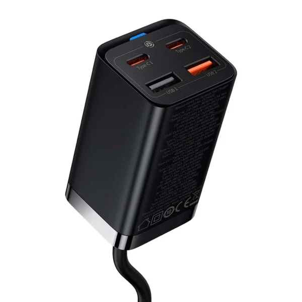 شارژر رومیزی 65 وات بیسوس مدل CCDK65E به همراه کابل USB-C - Image 3
