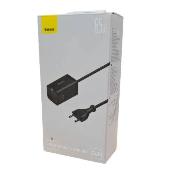 شارژر رومیزی 65 وات بیسوس مدل CCDK65E به همراه کابل USB-C - Image 4