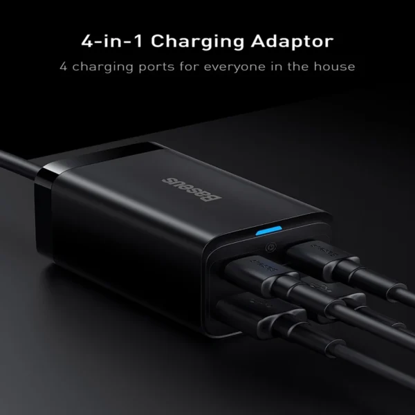 شارژر رومیزی 65 وات بیسوس مدل CCDK65E به همراه کابل USB-C - Image 7
