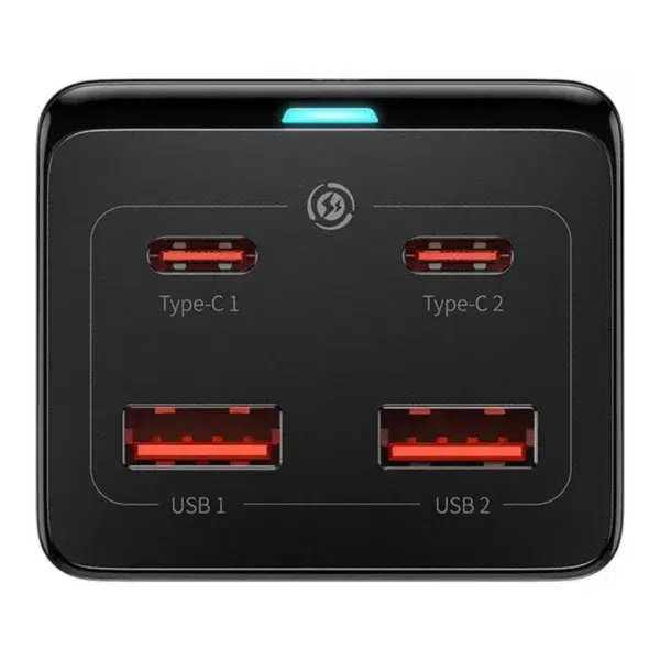 شارژر رومیزی 100 وات بیسوس مدل CCGAN100-1ACE به همراه کابل USB-C - Image 2
