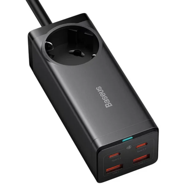 شارژر رومیزی 100 وات بیسوس مدل CCGAN100-1ACE به همراه کابل USB-C - Image 3