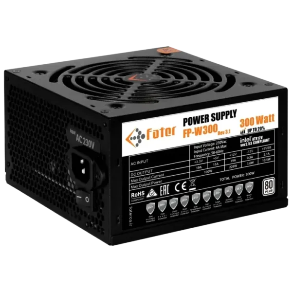 پاور کامپیوتر 300 وات فاطر مدل Fater FP-W300 80Plus