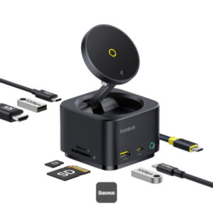 شارژر رومیزی بیسیم 7 پورت بیسوس مدل MagPro 2