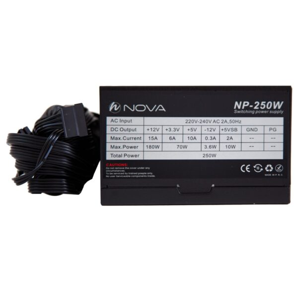 پاور کامپیوتر 250 وات نوا مدل NP-250 - Image 3