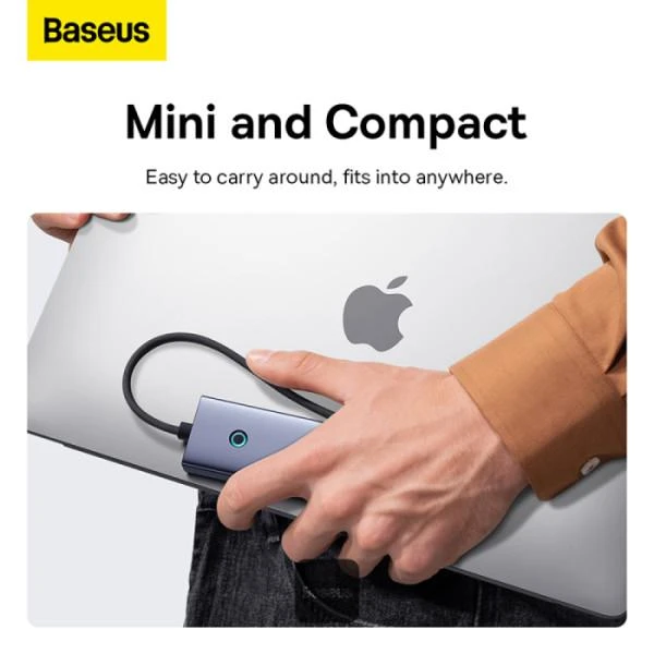 هاب 4 پورت USB-A بیسوس مدل UltraJoy Series Gigabit Network BS-OH109 - Image 5