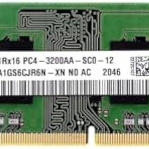 رم لپ تاپ استوک DDR4 تک کاناله 3200 مگاهرتز CL22 هاینیکس مدل HMAA1GS6CJR6N ظرفیت 8 گیگابایت